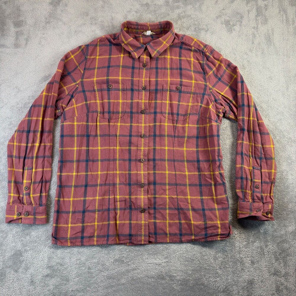 Duluth Trading Shirt Womens Extra Large Button Up Plaid Long Sleeve Outdoor Top